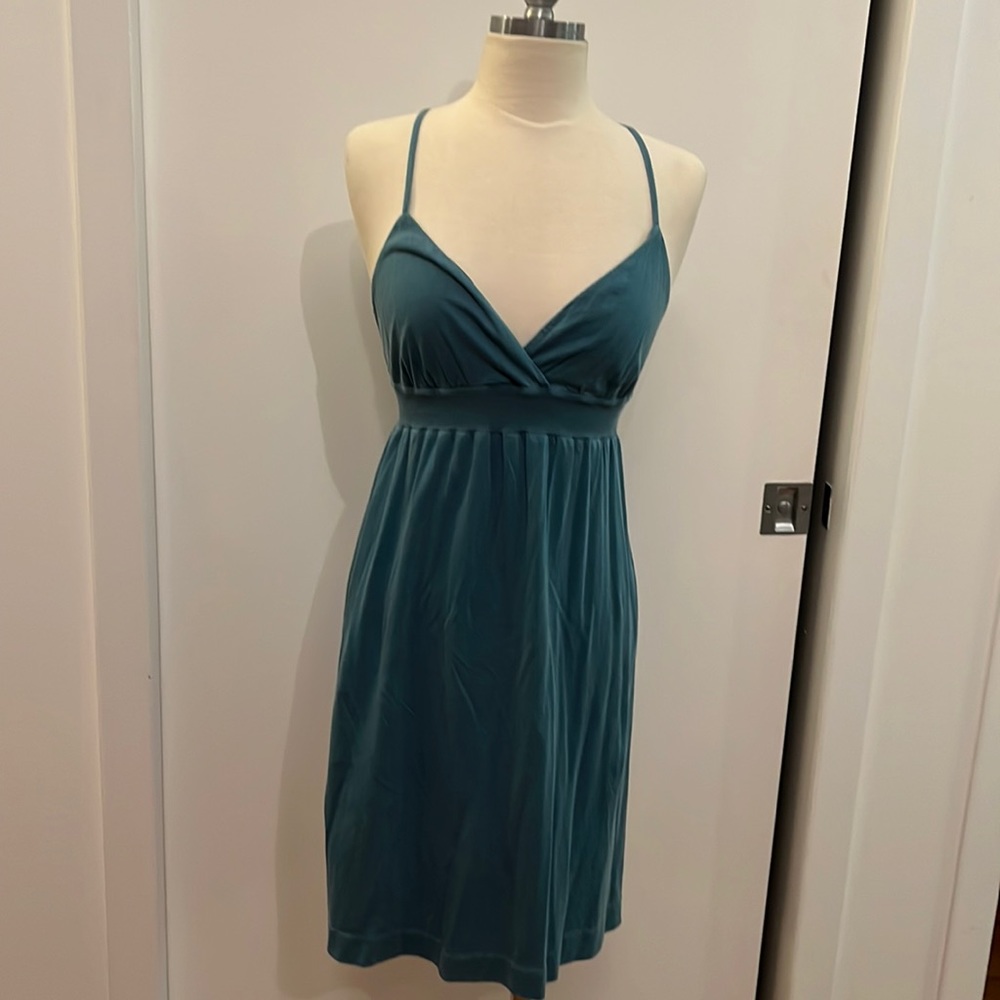 NWOT James Perse teal dress
